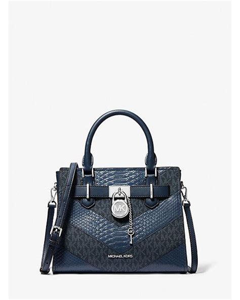 Michael Kors Hamilton Medium Signature Logo And Snake 